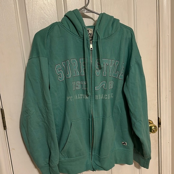 women’s L zip up teal jacket - Picture 1 of 2